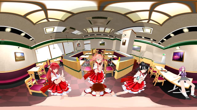 Sexy Dancing Anime Girls in Cafe with Blowjob SVP HentaiGirl — photo 3