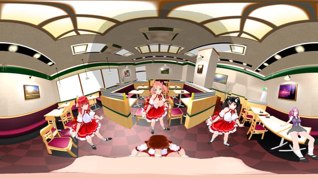 Sexy Dancing Anime Girls in Cafe with Blowjob SVP HentaiGirl — photo 2