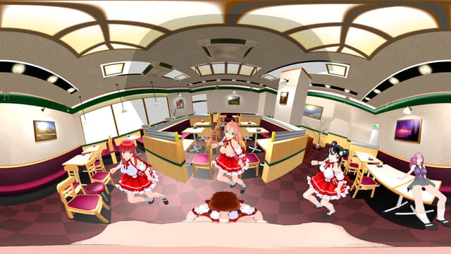 Sexy Dancing Anime Girls in Cafe with Blowjob SVP HentaiGirl — photo 1