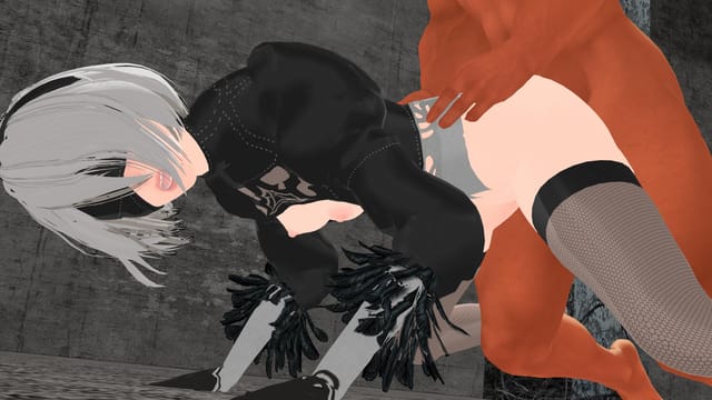 Nier Automata - 2B Fucked From Behind CGI Girl Lewd FRAGGY — photo 3