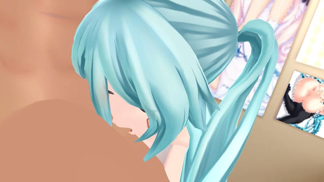 Vocaloid - Hastune Miku Handjob &amp; BJ CGI Girl Lewd FRAGGY — photo 3