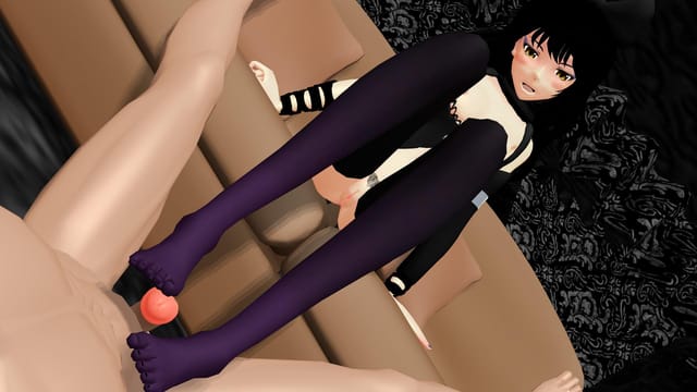 RWBY - Blake Belladonna Footjob Lewd FRAGGY hentai girl — photo 2