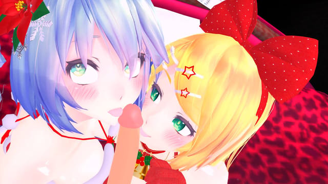 Vocaloids - Xmas Special Present CGI Girl Lewd FRAGGY — photo 1