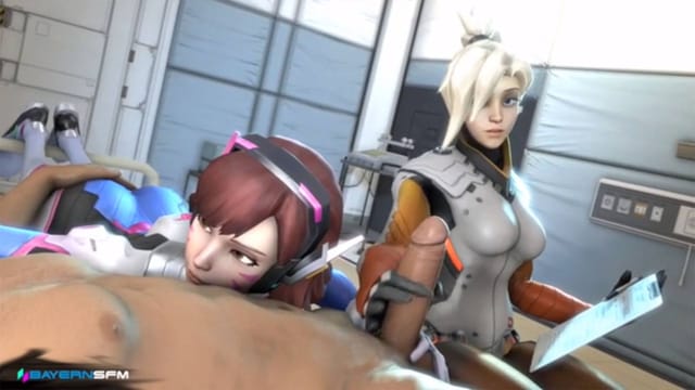 Mercy and D.Va in, "Doctor's Orders" (A XXX Parody) VR porn — photo 1