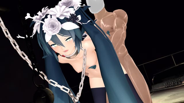 Vocaloid - Hatsune Miku Dungeon Doggy (A XXX Parody) VR porn — photo 1