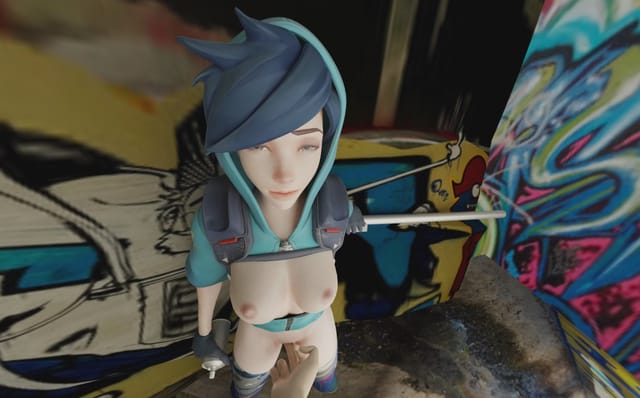 Tracer VR Clit Rub (With sound) Pup's Smut cgi girl — photo 5
