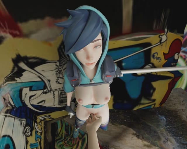 Tracer VR Clit Rub (With sound) Pup's Smut cgi girl — photo 3