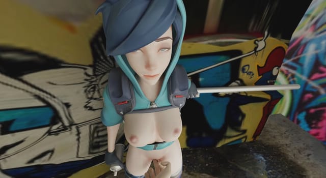 Tracer VR Clit Rub (With sound) Pup's Smut cgi girl — photo 4