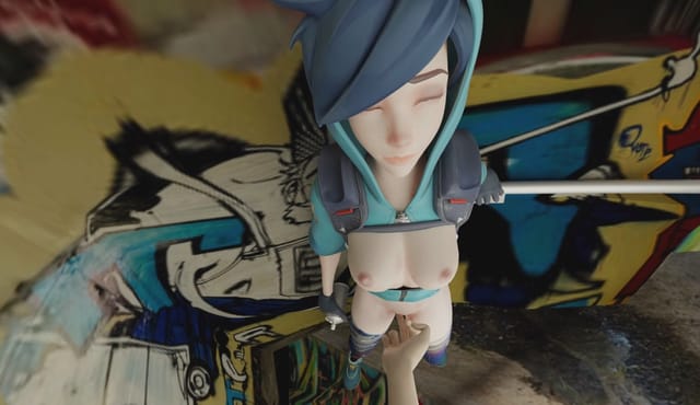 Tracer VR Clit Rub (With sound) Pup's Smut cgi girl — photo 1