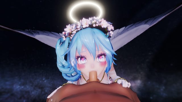 Vocaloid - Miku Angelic Blowjob Lewd FRAGGY — photo 1