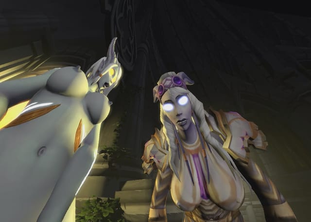 [Shemale] [Taker POV] Draenei fuck you on altar Warcraft itsMorti — photo 3