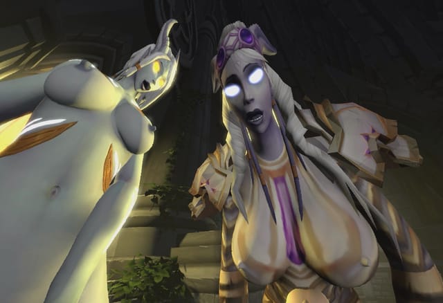 [Shemale] [Taker POV] Draenei fuck you on altar Warcraft itsMorti — photo 5