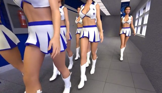 Cheerleader Experience (CGI Ray-Traced Clothed Routines) SkinRays — photo 5