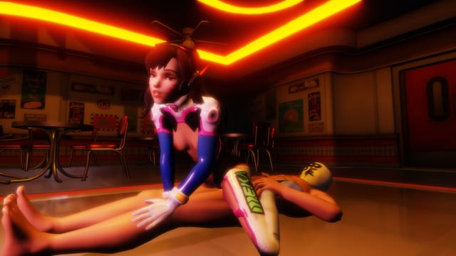 Overwatch - Dva Diner Reverse Cowgirl (A XXX Parody) VR porn — photo 1