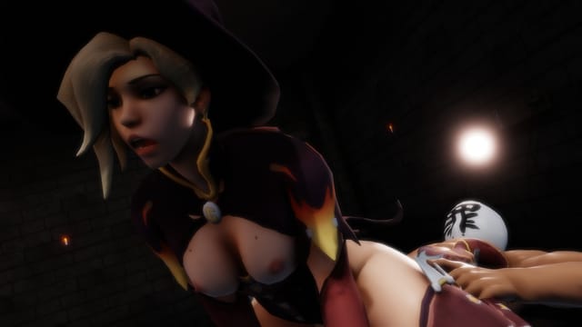 Overwatch - Mercy Witch Reverse Riding Lewd FRAGGY — photo 4
