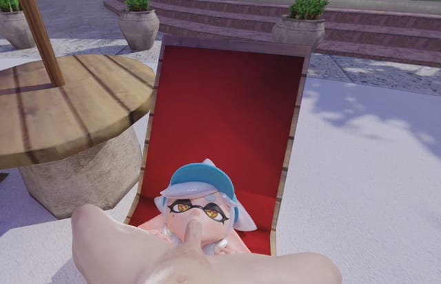 Marie giving you a cute blowjob 3D VR VRWD — photo 1