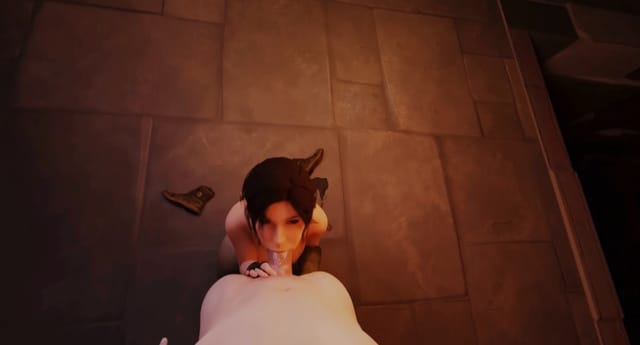 Lara Croft blowjob LewdVROfficial — photo 1