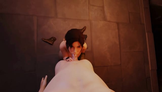 Lara Croft blowjob LewdVROfficial — photo 3