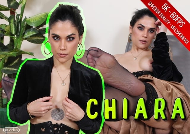 Mouthwatering Chiara Smokes A Cigarette And Takes Off Her Stockings VRFootFetish Chiara — photo 2