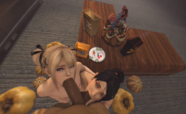 Momiji &amp; Marie Rose Blowjob Duo (Dark) Laosduude — photo 3