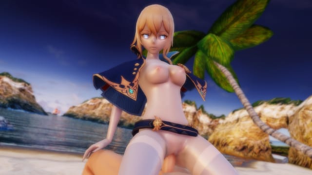 Genshin Impact - Jean Beach Riding Lewd FRAGGY — photo 4