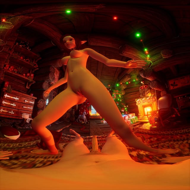 Santa Cums on Elf VR porn — photo 1