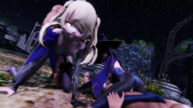Genshin Impact - Mona &amp; Fischl Pleasure Ritual Lewd FRAGGY — photo 4