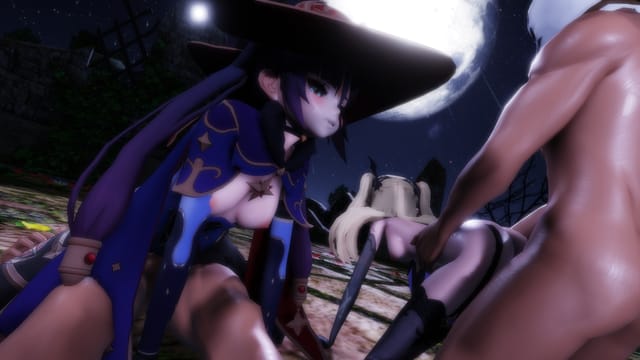Genshin Impact - Mona &amp; Fischl Pleasure Ritual Lewd FRAGGY — photo 3