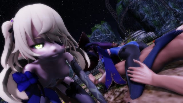 Genshin Impact - Mona &amp; Fischl Pleasure Ritual Lewd FRAGGY — photo 2