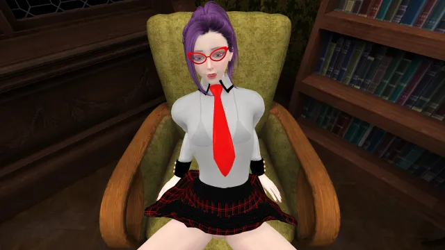 Maya's Library Rendezvous VR porn — photo 3