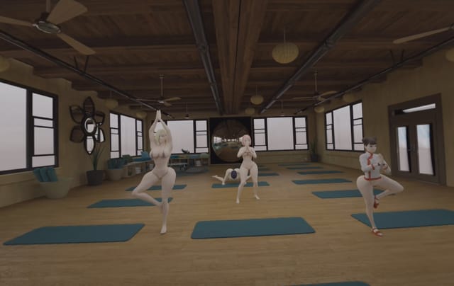 Naruto, Hinata with Sakura and Ino and Tenten YOGA class | GAMELIKE ULTIMATE VR. NSFWStudio — photo 3