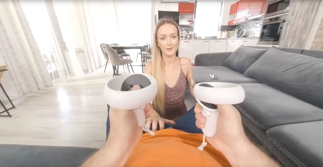 Elena Lux Lures Boredom Away By Fucking Her Nerd Boyfriend Elena Lux Only3XVR — photo 2