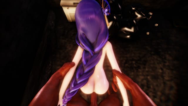 Genshin Impact - Raiden Back Alley Drilling Lewd FRAGGY — photo 1