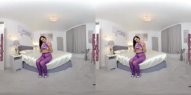 Bonnie Satin Seduction JOI Bonnie Bellotti GlossTightsGlamourVR — photo 9