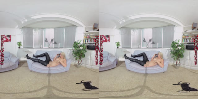 Nicky Phillips Black Leggings StrictlyGlamourVR — photo 8