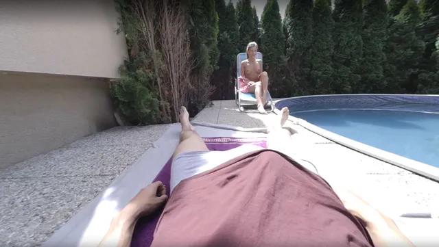 Romance In The Garden Blonde Outdoor Sex Sarah Kay PSPorn — photo 7