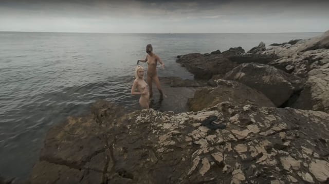 Vacation On Nude Beach With Ingrida And Miss Pussycat Smoking Eating Skinny Dipping Sun Bathing VRgoddess — photo 1