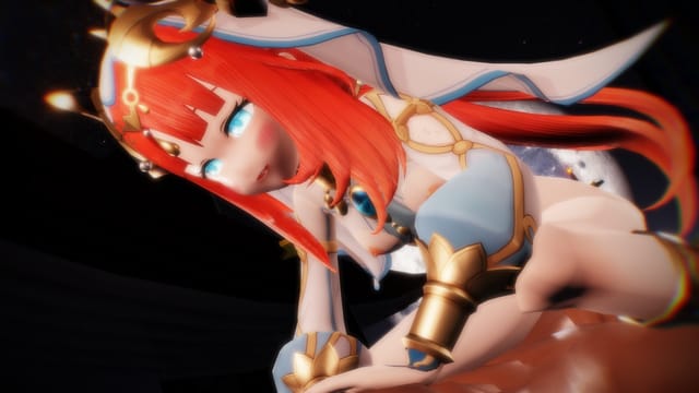 Genshin Impact - Nilou Xmas Eve Riding Lewd FRAGGY — photo 1