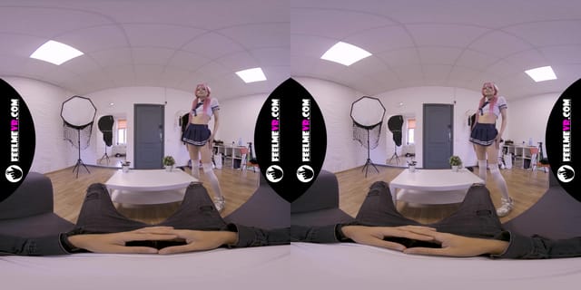 Virtual Reality Nude Lapdance Video With Pink Hair Girl Lilly VR porn — photo 4