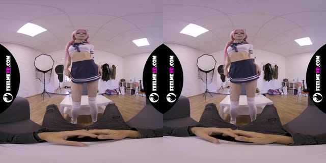 Virtual Reality Nude Lapdance Video With Pink Hair Girl Lilly VR porn — photo 1