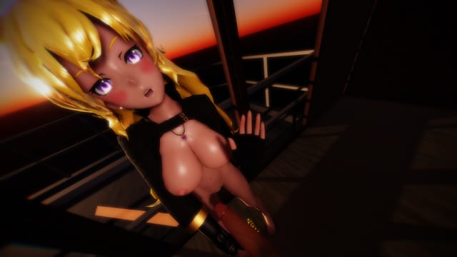 RWBY - Yang Sunset Standing Handjob Lewd FRAGGY — photo 1