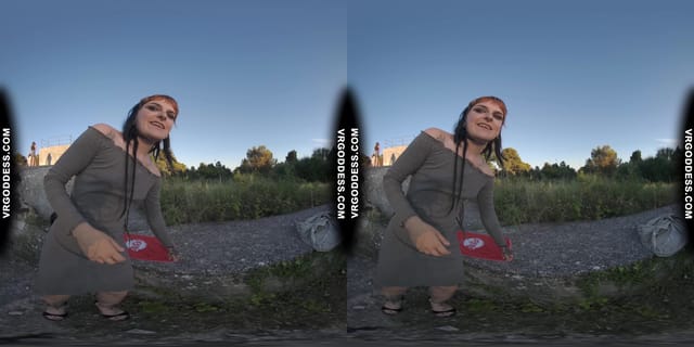 Risky Public Masturbating Hot Girl Brille Gets Caught By Tourists Gets Her Period Finished At Home VRgoddess — photo 5