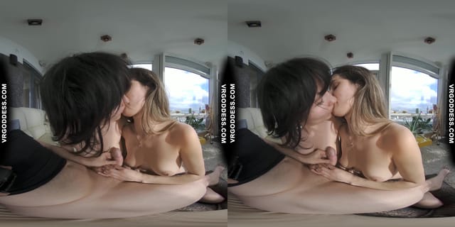 Big Bob Sofie With Josie Giving Me Between The Scenes Handjob Cum On Tits Pov VRgoddess — photo 9