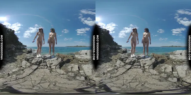 Matty And Josie Kayaking On Vacation Hiking Nude On Abandoned Island VRgoddess — photo 1