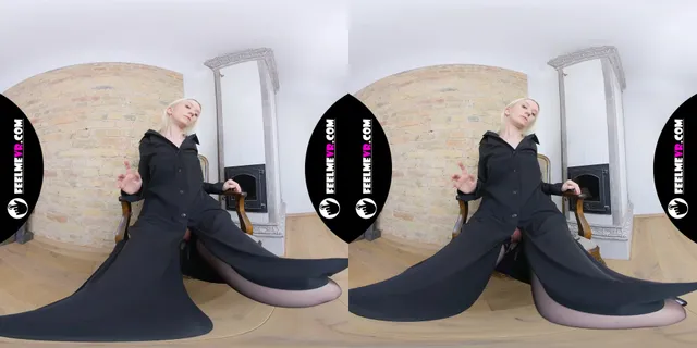 Ingrid Skinny Blonde Hate Stockings VR 3D FeelmeVR — photo 8