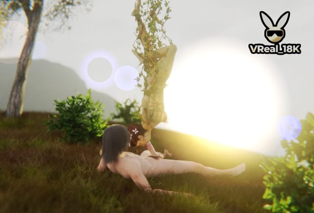 VReal_18K Poison Ivy Spinning Blowjob while Hanging from a Tree (Arkham Knight parody) - 3D CGI render — photo 1