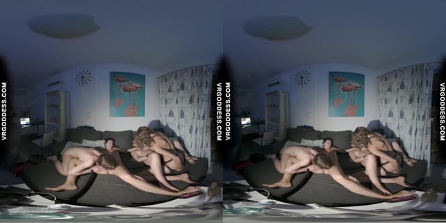 Vacation Nights Lesbian Party With Pussy Licking Strapon And Hitachi Vibrator VRgoddess — photo 6