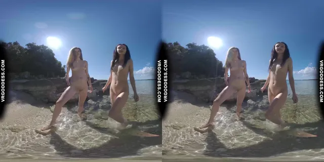 Sunny Beach Afternoon Nude Sunbathing And Searching For Shells On Vacation With Matty Josie VRgoddess — photo 8