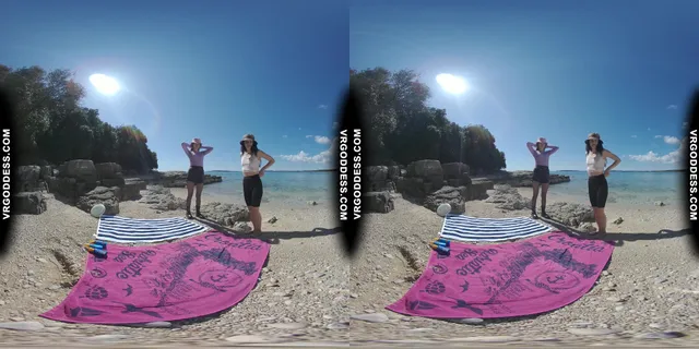 Sunny Beach Afternoon Nude Sunbathing And Searching For Shells On Vacation With Matty Josie VRgoddess — photo 7