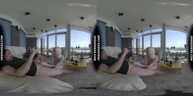 Skinny Pale Ingrida Giving Me Risky Public Rooftop Blowjob Getting Caught Letting Me Cum On Her Tits VRgoddess — photo 2